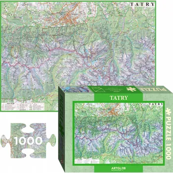 Puzzle Puzzle 1000 dílků Tatry turistická mapa 1:50 000 ArtGlob