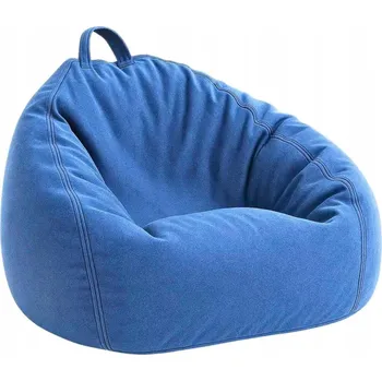 Sedací pytel Pohodlné Křeslo, Taburet Sako Clasic L, do obýváku, pokoje, Sedací Vak Sako 200L Tmavě Modrá