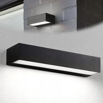 Venkovní osvětlení 12W LED Fasádní Svítidlo Nástěnné Venkovní IP65 20cm Studená Bílá