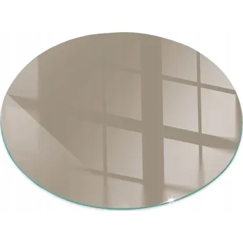 Krbová kamna Tvrzené sklo Podložka Ochrana pod Kamna Hnědá Barva Kulatá průměr 50 cm