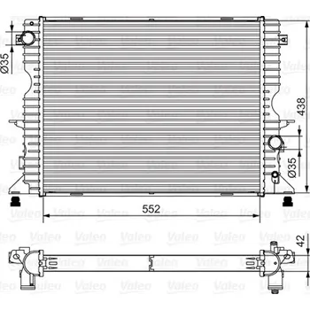 Chladič motoru Chladič, chlazení motoru VALEO 701545