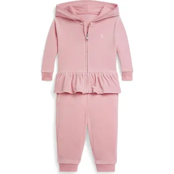 Kojenecká tepláková souprava Polo Ralph Lauren 310877764008 růžová 30X, vel. 70-74