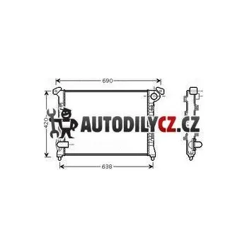 Chladič motoru CHLADIČ VODY