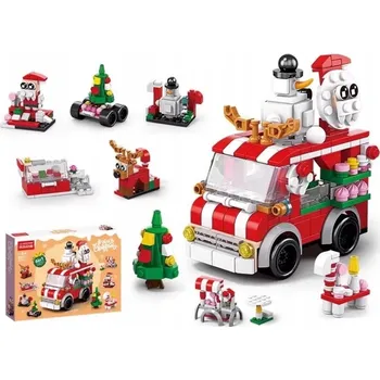 ostatní stavebnice STAVEBNICE VÁNOČNÍ SADA KOSTEK AUTO SV. MIKULÁŠE 273 dílů