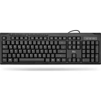 Klávesnice Drátová membránová klávesnice Rii RK907 Německá QWERTZ klávesnice (DE layout)
