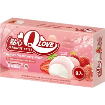 CZ distribuce Q Love Sakura Jahoda, Mini Mochi 80g
