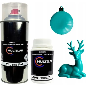 Barva ve spreji Matný lak ve spreji na figurky, skleněné a keramické ozdoby RAL 5018