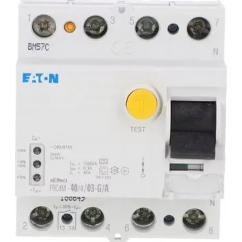 Proudový chránič Proudový chránič Eaton 415 V IP20 40 A