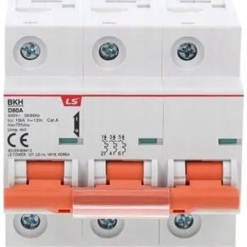 Jistič Jistič 1,5 modulu 3P D 80A 10KA BKH 3P D80A 06110350R0