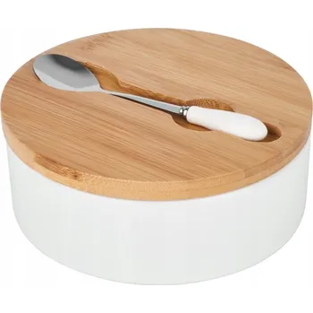 Cukřenka TADAR KERAMICKÁ CUKŘENKA SE LŽIČKOU BÍLÁ 400ML