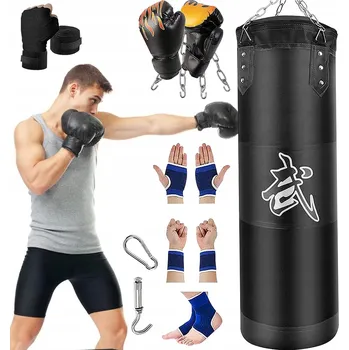 Box SILNÝ BOXERSKÝ TRÉNINKOVÝ PYTEL S RUKAVICEMI 120 X 40 cm