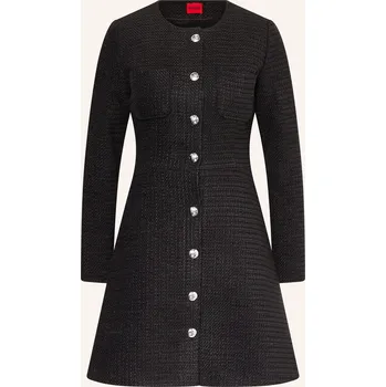 Dámské šaty Hugo Dámské Tvídové Šaty Karema, černá, 34
