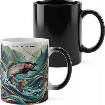 MAGICKÝ HRNEK 330ML S POTISKEM - RYBÁŘSKÝ MOTIV RYBÁŘ PRUT FANATIK RYBA