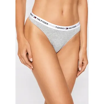 Kalhotky TOMMY HILFIGER DÁMSKÉ TANGA 1P THONG GRAY vel. S