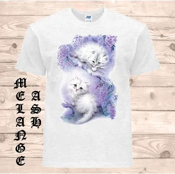 levne-bavlnene-tricko-potisk-kotatka Barva: Ash melange - popelová směs, velikost: 5XL