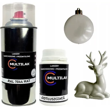 Barva ve spreji Matný lak ve spreji na figurky, skleněné a keramické ozdoby RAL 7044