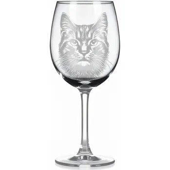 Sklenice Sklenice na víno s kočkou – motiv 199