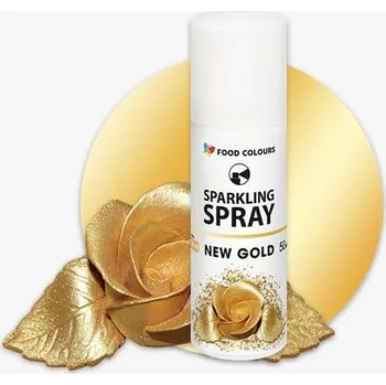 Food Colours Polsko Barva ve spreji Food Colours New Gold (50 ml) Zlatá ▹
