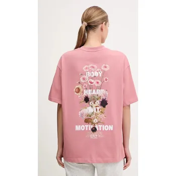 Pánská móda Bavlněné tričko EA7 Emporio Armani AF16720.7X000141 růžová 38X, vel. L