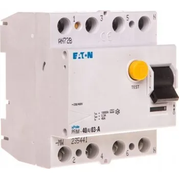 Proudový chránič Proudový chránič Eaton 230 V IP20 0 A