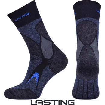 Pánské ponožky Ponožky Lasting TRX 65% Merino Wool Černo-modré (905) M (38-41)