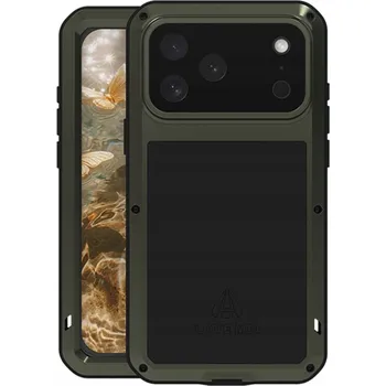 Pouzdro na mobilní telefon Pouzdro Love Mei se sklem pro iPhone 17 Pro Max, pancéřové kryt, obal