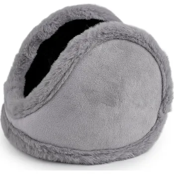 Čepice Kožešinové klapky na uši, střední, 4 šedá