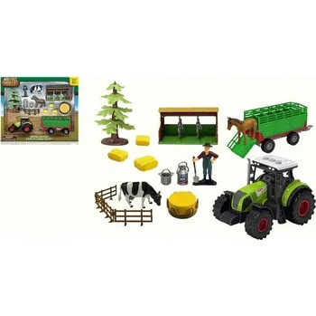 Figurka FARMA S TRAKTOREM – SVĚTLO, ZVUK A FIGURKA, SADA 15 DÍLŮ