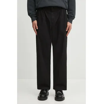 Pánské kalhoty Bavlněné kalhoty Carhartt WIP Evan pánské, černá barva, I035563.89GD, 31, 99X