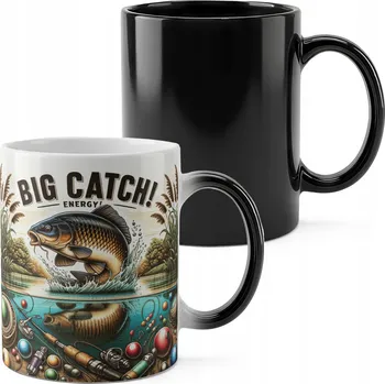 MAGICKÝ HRNEK 330ML S POTISKEM - RYBÁŘSKÝ MOTIV RYBÁŘ PRUT FANATIK RYBA