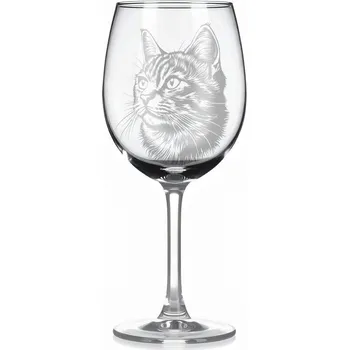 Sklenice Sklenice na víno s kočkou – motiv 211