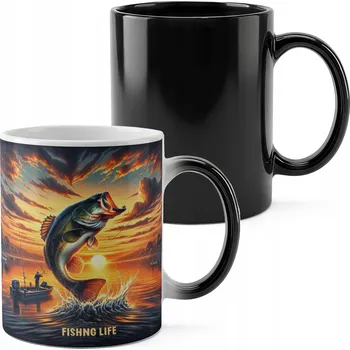 MAGICKÝ HRNEK 330ML S POTISKEM - RYBÁŘSKÝ MOTIV RYBÁŘ PRUT FANATIK RYBA