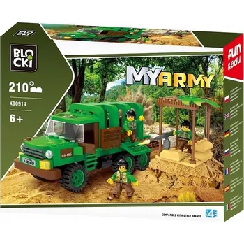 ostatní stavebnice Stavebnice Military Jungle 210 dílů Truck