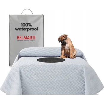 Přehoz na lůžko Přehoz na postel Belmarti polyester 270 cm x 230 cm šedý