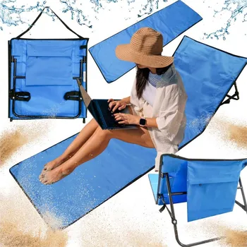 Zahradní lehátko Aga Plážové lehátko s opěradlem skládací 150x47x48cm