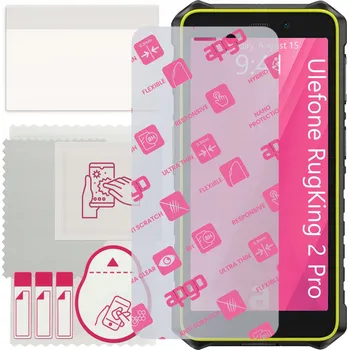 Pouzdro na mobilní telefon Hybridní Sklo pro Ulefone RugKing 2 Pro, alternativa tvrzeného skla, flexibilní