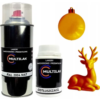 Barva ve spreji Matný lak ve spreji na figurky, skleněné a keramické ozdoby RAL 2004