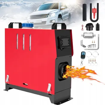 Průmyslové topidlo 12V 8kW Nezávislé topení, ohřívač vzduchu s LCD displejem