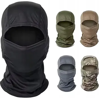 Pokrývka hlavy TERMOAKTIVNÍ ZIMNÍ KUKLA NA LYŽE, MOTORKU, VOJENSKÁ, TEPLÁ POTÁPĚČSKÉ BRÝLE A NÁKRČNÍK