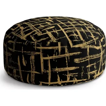 Taburet Sablio Taburet Circle Zlaté malování: 38x48 cm