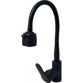 Vodovodní baterie Stojánková kuchyňská baterie Gavaer FLEX černá