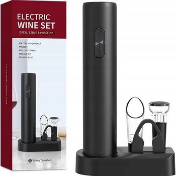 Otvírák Elektrický otvírák na víno VINOCORK 5v1 vývrtka + příslušenství
