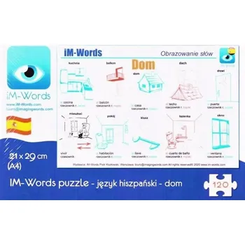 Puzzle PUZZLE Kreativní zábava PUZZLE Manuální hra 120 DÍLKŮ Španělský dům