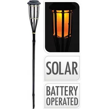 Venkovní osvětlení Solární lampa zapichovací ProGarden černá 65 cm 1 ks