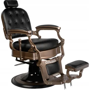 Kadeřnické křeslo Gabbiano holičské křeslo Old Ernesto černé EU