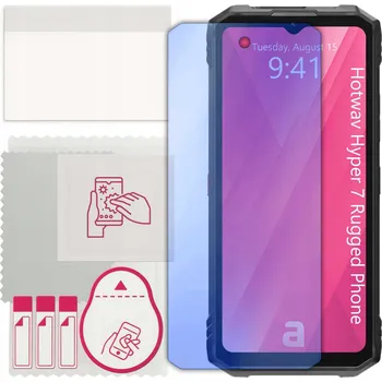 Pouzdro na mobilní telefon Hybridní Sklo 9H pro Hotwav Hyper 7 Rugged Phone, alternativa tvrzeného skla