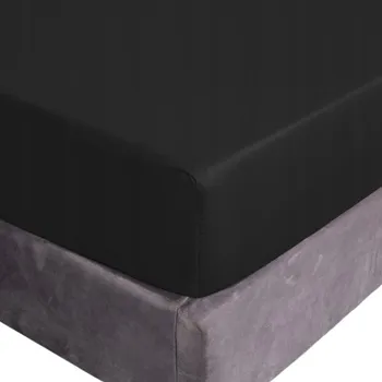 Prostěradlo PROSTĚRADLO BAVLNĚNÉ S GUMOU 200x200+25 ČERNÉ