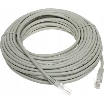 Síťový kabel Patchcord Cabletech U/UTP 5e RJ45 / RJ45 15 m šedý