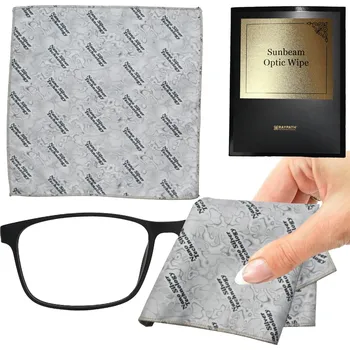 Utěrka Hadřík na brýle Čisticí šedý popelavý Optic Sunbeam Raypath