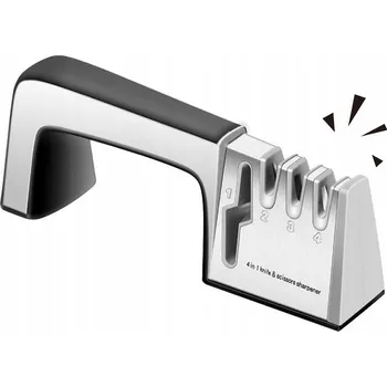 BROUSEK NA NOŽE 4V1 TŘÍFÁZOVÁ SADA PRO NEREZOVOU OCEL A NŮŽKY